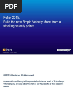 Petrel 2015 - Build The New Simple Velocity Model From A Stacking Velocity Points