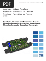 WEG Regulador Automatico de Tension k38l Manual Espanol