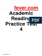 Ieltsfever Academic Reading Practice Test 4 PDF