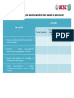 1.2. Escala de Apreciación Niveles de Comprensión Lectora