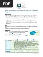 Safety Action Bundle: Surgical Site Infections (SSI) - Colorectal