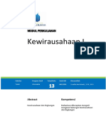 Modul Kewirausahaan I (TM13)