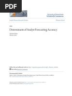 Determinants of Analyst Forecasting Accuracy