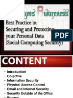 Employee Awareness - Best Pratice in Securing and Protecting Your Personal Data