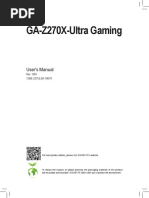 MB Manual Ga z270x Ultra Gaming e