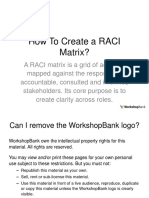 How To Create A RACI Matrix?