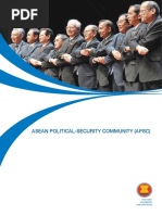 Fact Sheet On ASEAN Political Security Community APSC