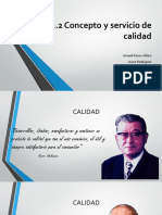 2.2 Concepto y Servicio de Calidad