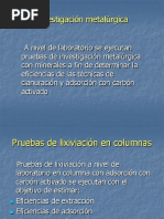 Lixiviación en Columnas