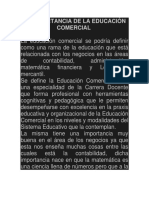 La Importancia de La Educación Comercial