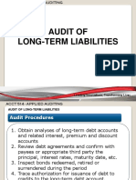 Audit of Long-Term Liabilities