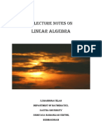 Linear Algebra Lecture Notes - Shanmugavelan