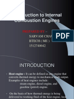 Introduction To Internal Combustion Engine by Sarvam Chaurasiya