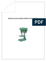 Manual de Uso y Manejo Correcto Del Taladro Eléctrico