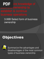 Types of Business Ownership