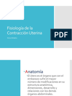 Contracción Uterina. Fisiología