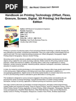 Niir Handbook On Printing Technology Offset Gravure Flexo Screen 2nd Edition PDF