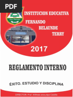 Reglamento Interno Actualizado y Aprobado 2017