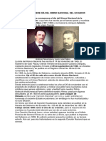 26 de Noviembre Día Del Himno Nacional Del Ecuador