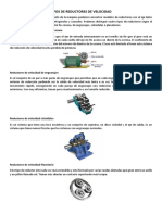 Tipos de Reductores de Velocidad