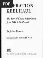 OPERATION KEELHAUL by Julius Epstein - Chapters 3, 6-8, 16