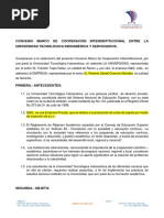 Formato Convenio Marco Con Empresas Privadas