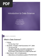 Introduction To Data Science: Bill Howe, PHD