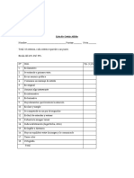 Lista de Cotejo Afiche 2016