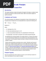 Chapter 6: Hydraulic Principles: Section 1: Open Channel Flow