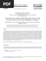 Forecasting Power Output of Solar Photovoltaic System Using Wavelet Transform and Artificial Intelligence Techniques