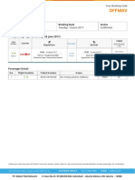 Offmav: E-Ticket Itinerary & Receipt