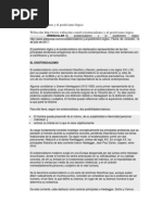 El Existencialismo y El Positivismo Lógico