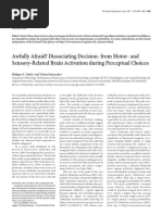 Awfully Afraid? Dissociating Decision From Motor and Sensory Related Decistion Making