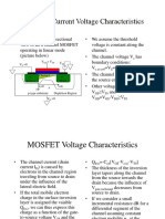 MOSFET Current and Voltage Characteristics