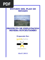 PLAN de MINADO 2011 GoldPlata2 - Revision GoldPlata - 18.04.11