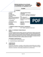 Zsilabus de Analisis Estructural I 2017-II Unap