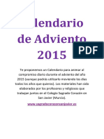 Calendario de Adviento 2015 - Materiales PDF