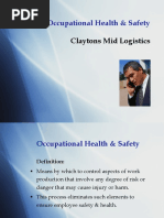 Occupational Health & Safety: Claytons Mid Logistics