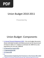 Union Budget 2010-2011: Presented by