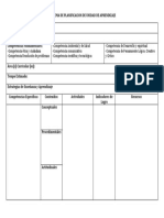 Esquema de Planificacion de Unidad de Aprendizaje