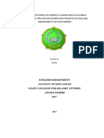 The Effectiveness of Flipped Classroom in Teaching Grammar of The Second Semester Students of English Department of Stain Kediri