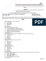 Computer Architecture Quiz-II Solution