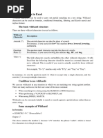 Using Wildcard and Regex in MS Excel PDF