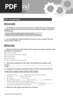 OpenMind 2 Unit 8 Class Video Worksheet