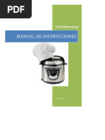 Instrucciones Chef Oh-Menaje