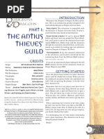 The Antius Thieves' Guild: Book, You'll Need To Convert The Characters Here To The