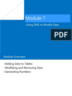 Using DML To Modify Data