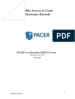 Public Access To Court Electronic Records: PACER User Manual For CM/ECF Courts