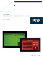 AMXRoomBook SchedulingTouchPanels InstructionManual