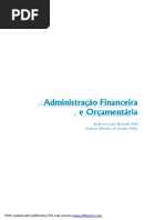 Administração Financeira e Orçamentaria